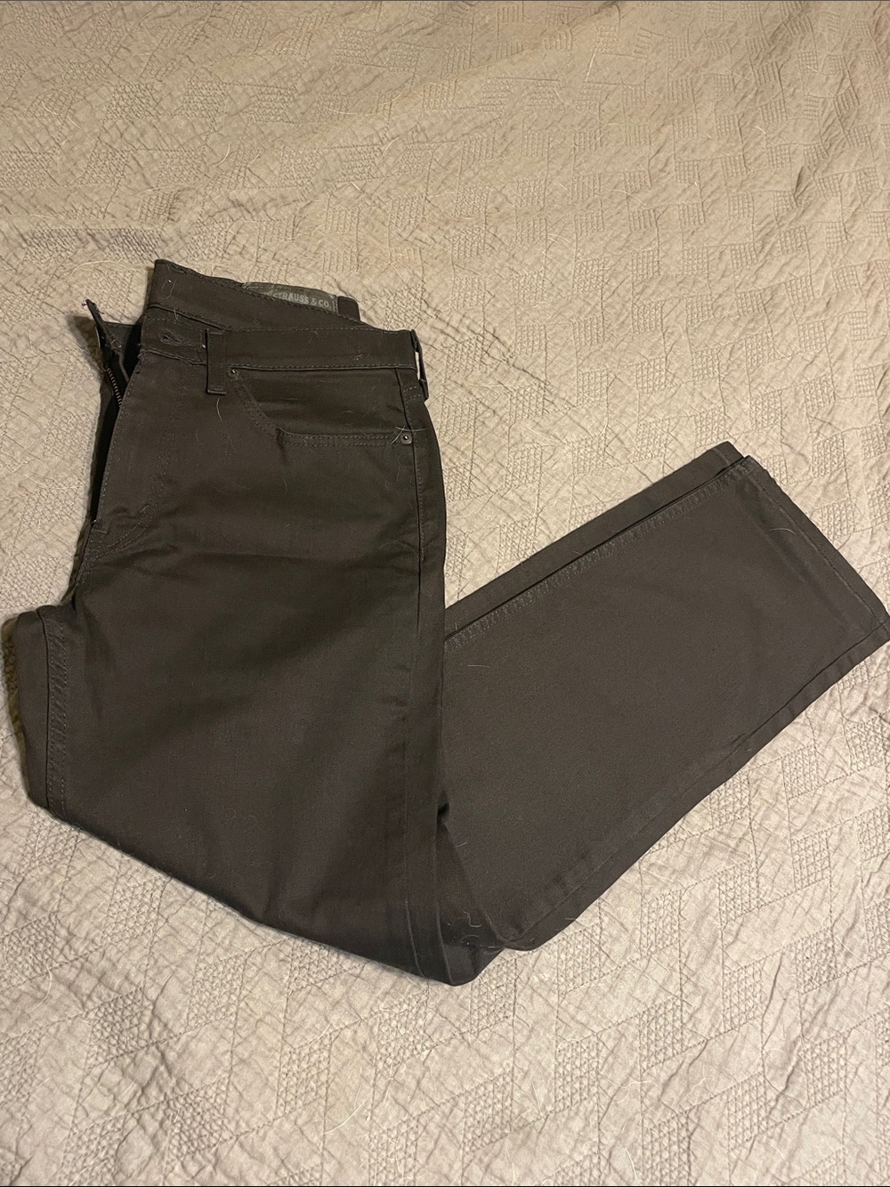 Men's Classic Straight Fit Pants in black.
